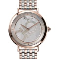 Salvatore Ferragamo Salvatore Ferragamo chic SFYH00521  SFYH00521 кварцевые женские часы  серебристый циферблат, браслет сталь c pvd покрытием — вид спереди