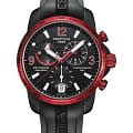 Certina Certina DS Podium Chronograph GMT Aluminium C001.639.97.057.02  C0016399705702 кварцевые мужские часы  черный циферблат, браслет каучук — вид спереди