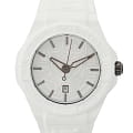 Plein Sport Plein Sport Fearless Date PSHDA0324  PSHDA0324 кварцевые мужские часы белый циферблат, браслет силикон — вид спереди