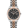 Lee Cooper Lee Cooper LC07326.550  LC07326.550 кварцевые женские часы черный циферблат, браслет нержавеющая сталь с ip-покрытием — вид спереди