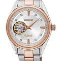Seiko Seiko SSA810J1  SSA810J1 механические женские часы  серебристый циферблат, браслет сталь c pvd покрытием — вид спереди