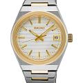 Seiko Seiko Discover More SUR578  SUR578 кварцевые женские часы белый циферблат, браслет нержавеющая сталь с pvd-покрытием — вид спереди