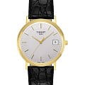 Tissot Tissot Goldrun Hesalite 18K Gold T71.3.401.31  T71340131 кварцевые мужские часы  циферблат, браслет кожаный — вид спереди