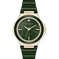Anne Klein Anne Klein Diamond 5112GPGN  5112GPGN кварцевые женские часы  черный циферблат, браслет титановый c pvd покрытием + керамика — вид спереди