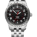 Victorinox Victorinox AirBoss 241888  241888 механические мужские часы черный циферблат, браслет нержавеющая сталь — вид спереди