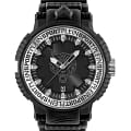 Plein Sport Plein Sport Tiger Power PSEDA0124  PSEDA0124 кварцевые мужские часы черный циферблат, браслет силикон — вид спереди