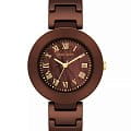 Anne Klein Anne Klein 4036BMBN  4036BMBN кварцевые женские часы  коричневый циферблат, браслет керамика — вид спереди