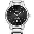 Adriatica Adriatica A1144.5114Q  A1144.5114Q кварцевые мужские часы черный циферблат, браслет нержавеющая сталь 316l — вид спереди