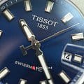 Tissot Tissot T-Race Swissmatic T115.407.17.041.00 механические мужские часы часы, крупный план синий циферблат