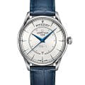 Certina Certina DS-1 Day-Date C029.430.16.011.00 DS 1 C0294301601100 механические мужские часы белый циферблат, браслет кожаный — вид спереди