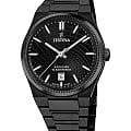 Festina Festina Swiss Made F20080/1  F20080/1 кварцевые мужские часы черный циферблат, браслет нержавеющая сталь с ip-покрытием — вид спереди