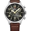 Swiss Military by Chrono Swiss Military by Chrono SM30192.04  SM30192.04 кварцевые мужские часы антрацитовый циферблат, браслет кожаный — вид спереди