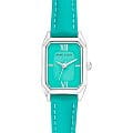 Anne Klein Anne Klein Leather 3969AQUA  3969AQUA кварцевые женские часы бирюзовый циферблат, браслет кожаный — вид спереди