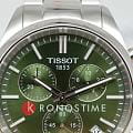 Tissot Tissot PR 100 Chronograph T150.417.11.091.00, t-classic швейцария мужские часы на браслете нержавеющая сталь боковой вид