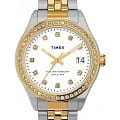 Timex Timex Waterbury TW2U53900  TW2U53900 кварцевые женские часы  белый циферблат, браслет нержавеющая сталь с pvd-покрытием — вид спереди