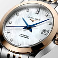 Longines Longines Record Collection L2.320.5.87.7 механические женские часы часы крупный план черный циферблата