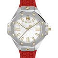 Philipp Plein Philipp Plein Lady Royal PWBDA0124  PWBDA0124 кварцевые женские часы белый циферблат, браслет силикон — вид спереди