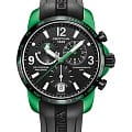 Certina Certina DS Podium Chronograph GMT Aluminium  C001.639.97.057.03  C0016399705703 кварцевые мужские часы  черный циферблат, браслет каучук — вид спереди
