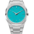 D1 Milano D1 Milano Ultra Thin UTBU08  UTBU08 кварцевые мужские часы голубой циферблат, браслет нержавеющая сталь — вид спереди