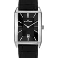 Jacques Lemans Jacques Lemans Torino 1-2159B  1-2159B кварцевые мужские часы черный циферблат, браслет кожаный — вид спереди