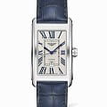 Longines Longines DolceVita L5.767.4.71.9  L57674719 механические женские часы серебристый циферблат, браслет кожаный — вид спереди