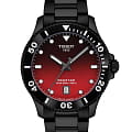 Tissot Tissot Seastar 1000 Quartz 40mm T120.410.33.421.00 Seastar 1000 T1204103342100 кварцевые мужские часы красный циферблат, браслет сталь c pvd покрытием — вид спереди