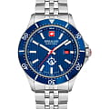 Swiss Military Hanowa Swiss Military Hanowa SMWGH2100602  SMWGH2100602 кварцевые мужские часы  синий циферблат, браслет нержавеющая сталь — вид спереди