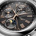 Longines Longines Master Collection L2.773.4.61.6 механические мужские часы часы, крупный план антрацитовый циферблат