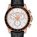 Tissot Tissot V8 Quartz Chronograph T106.417.36.031.00 V8  T1064173603100 кварцевые мужские часы белый циферблат, браслет кожаный — вид спереди
