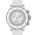 Tissot Tissot Seastar 1000 Quartz Chronograph 38mm T120.217.17.011.00 Seastar 1000 T1202171701100 кварцевые мужские часы  белый циферблат, браслет силикон — вид спереди