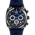 Plein Sport Plein Sport Wildcat PSGBA0323  PSGBA0323 кварцевые мужские часы синий циферблат, браслет силикон — вид спереди