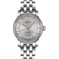 Mido Mido Baroncelli M7600.4.10.1  M76004101 механические женские часы серебристый циферблат, браслет нержавеющая сталь — вид спереди