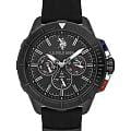 U.S. Polo Assn. U.S. Polo Assn. Crossing USPA1066-05  USPA1066-05 кварцевые мужские часы черный циферблат, браслет силикон — вид спереди