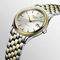 Longines Longines Flagship L4.984.3.79.7 механические мужские часы часы крупный план белый циферблата