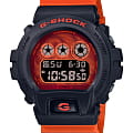 Casio Casio G-Shock DW-6900TD-4DR (DW-6900TD-4)  DW-6900TD-4 электронные мужские часы красный циферблат, браслет пластик — вид спереди