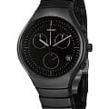 Rado Rado True R27815152  R27815152 кварцевые мужские часы  черный циферблат, браслет высокотехнологичная керамика — вид спереди