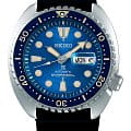 Seiko Seiko Prospex SRPE07K1S  SRPE07K1S механические мужские часы синий циферблат, браслет силикон — вид спереди