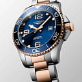 Longines Longines HydroConquest L3.782.3.98.7  — детали корпуса и нержавеющая сталь с pvd-покрытием