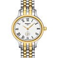 Tissot Tissot Bella Ora Piccola T103.110.22.033.00 Bella Ora T1031102203300 кварцевые женские часы белый циферблат, браслет сталь c pvd покрытием — вид спереди