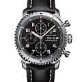 Breitling Breitling Aviator 8 Chronograph 43 A13316101B1X2  A13316101B1X2 механические мужские часы черный циферблат, браслет кожаный — вид спереди