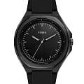 Fossil Fossil Evanston BQ2769  BQ2769 кварцевые мужские часы  черный циферблат, браслет силикон — вид спереди