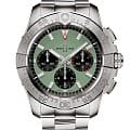 Breitling Breitling Avenger B01 Chronograph 44 AB0147101L1A1  AB0147101L1A1 механические мужские часы зеленый циферблат, браслет нержавеющая сталь — вид спереди