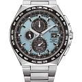 Citizen Citizen Eco-Drive AT8238-84M  AT8238-84M кварцевые мужские часы синий циферблат, браслет титановый — вид спереди