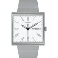 Swatch Swatch Square Bioceramic Standard SO34M700  SO34M700 кварцевые женские часы белый циферблат, браслет биоматериал — вид спереди