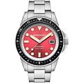 Spinnaker Spinnaker Croft SP-5136-44  SP-5136-44 механические мужские часы красный циферблат, браслет нержавеющая сталь — вид спереди