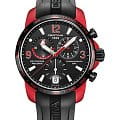 Certina Certina DS Podium Chronograph GMT Aluminium  C001.639.97.057.01  C0016399705701 кварцевые мужские часы  черный циферблат, браслет каучук — вид спереди