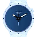 Swatch Swatch Big Bold Bioceramic SB03N102  SB03N102 кварцевые мужские часы синий циферблат, браслет силикон — вид спереди