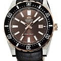 Orient Orient Diving Sports Automatic AC09002T  AC09002T механические мужские часы коричневый циферблат, браслет кожа + текстиль — вид спереди