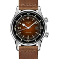 Longines Longines Legend Diver Watch L3.774.4.60.2  L37744602 механические мужские часы   циферблат, браслет кожаный — вид спереди