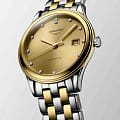 Longines Longines Flagship L4.974.3.37.7, flagship швейцария женские часы на браслете сталь c pvd покрытием боковой вид